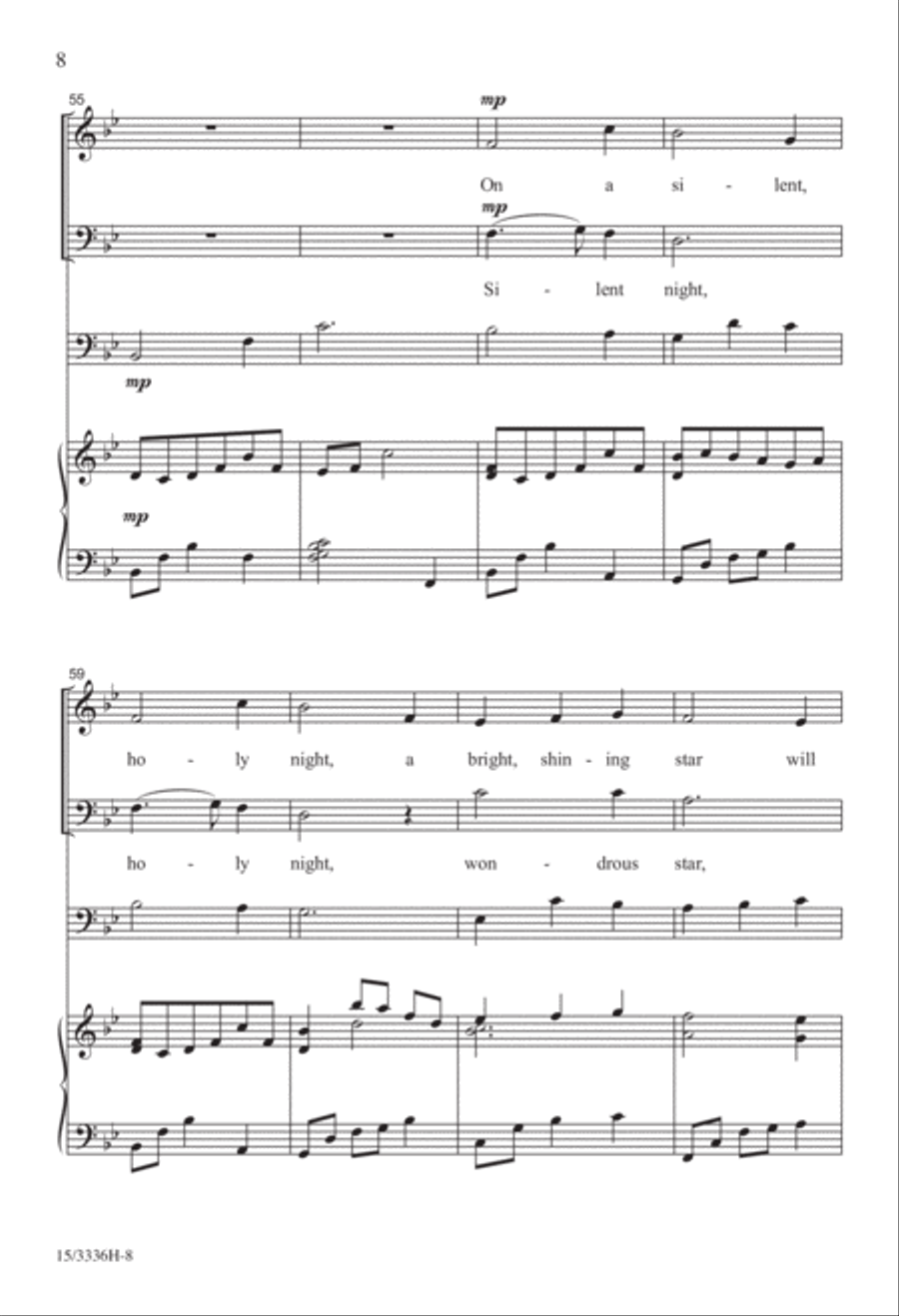 All On a Silent Night All On a Silent Night 4-Part scores gallery preview page 8