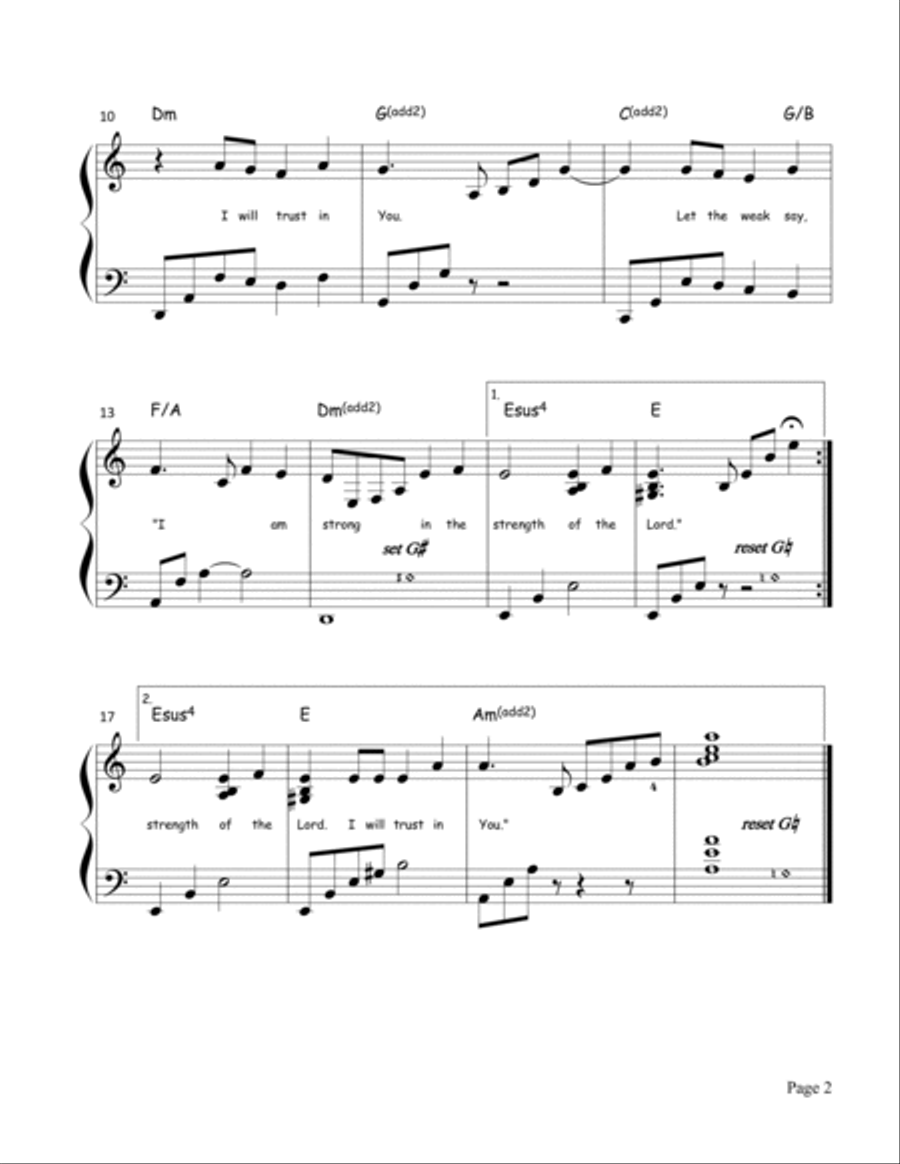 You Are My Hiding Place You Are My Hiding Place Harp scores gallery preview page 2