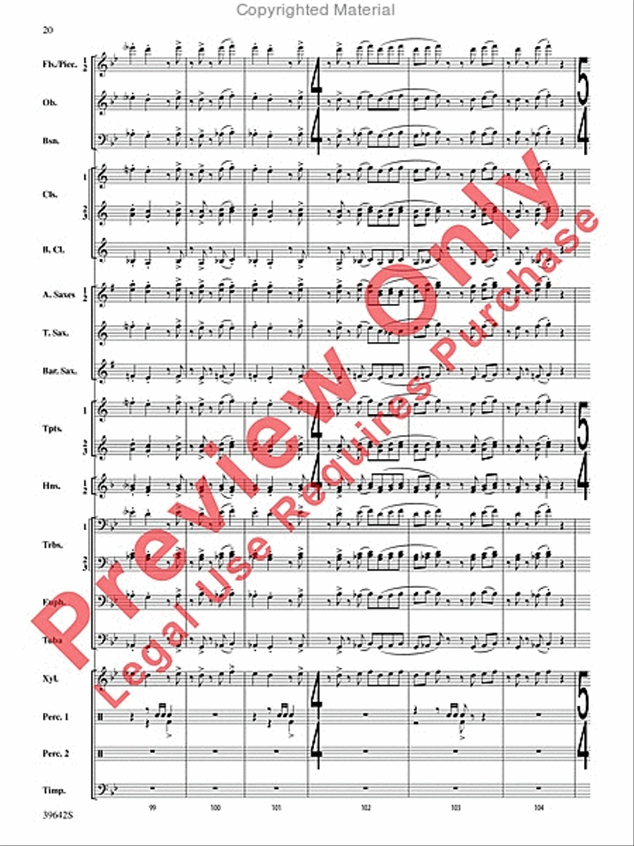 Chroma Concert Band scores gallery preview page 21