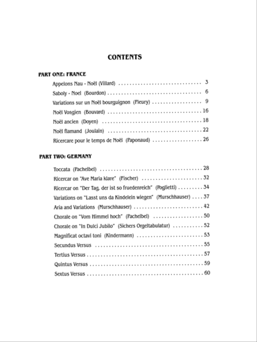 Christmas Music from France and Germany Organ scores gallery preview page 3