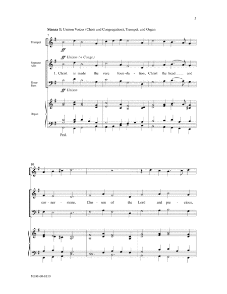 Christ Is Made the Sure Foundation (Choral Score) image number null