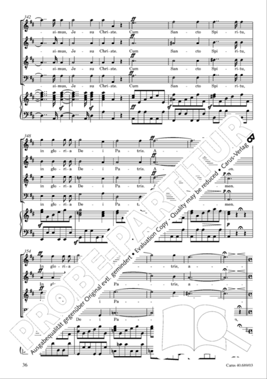 Missa solemnis Missa solemnis 4-Part scores gallery preview page 37