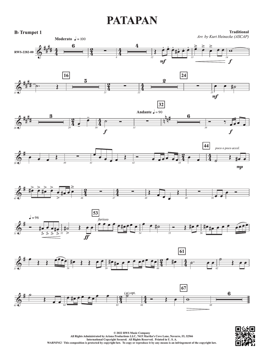 Patapan: 1st B-flat Trumpet