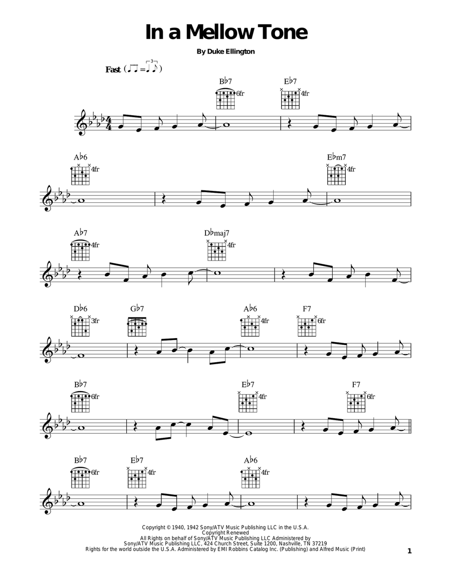 In A Mellow Tone