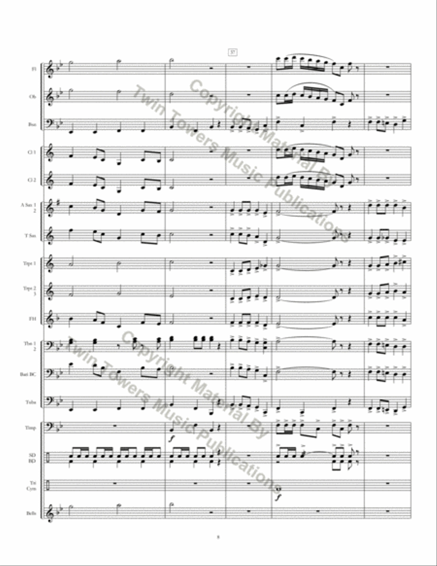 Northshore March Concert Band scores gallery preview page 10