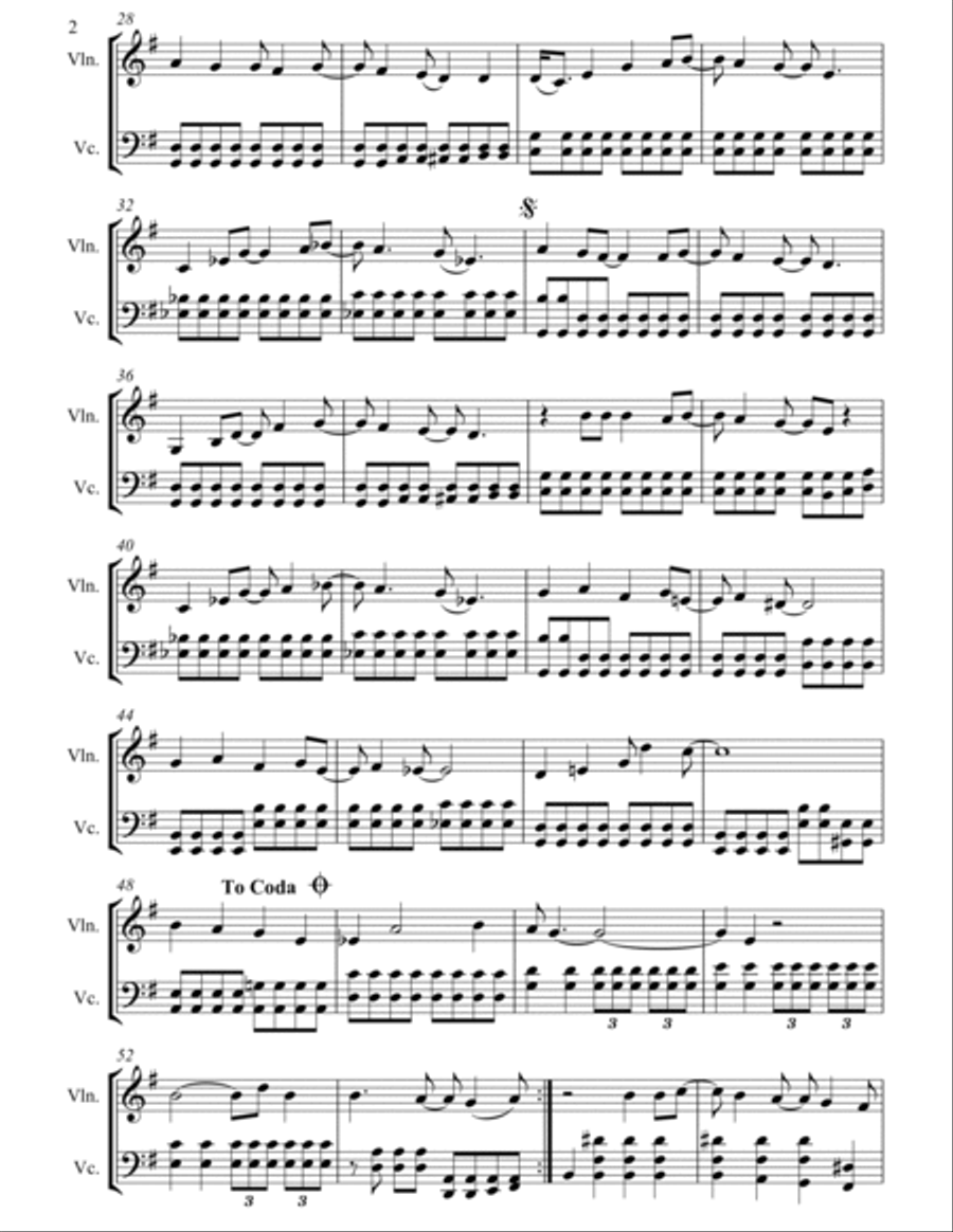 All I Want For Christmas Is You String Duet scores gallery preview page 4