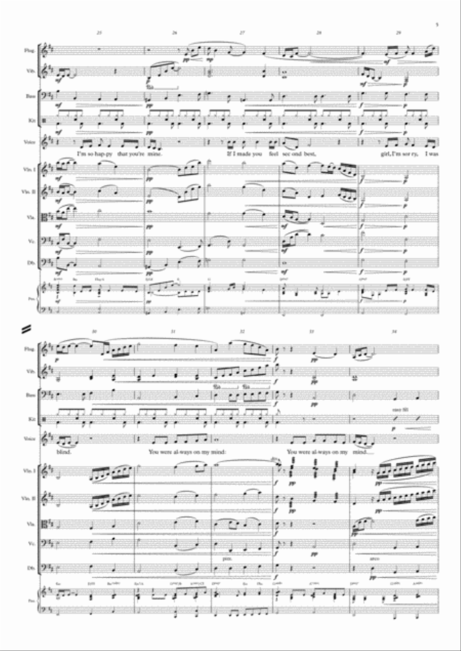 Always On My Mind Large Ensemble scores gallery preview page 5