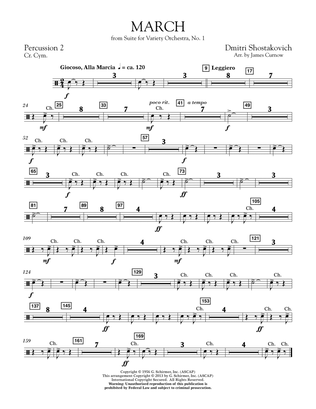 March from Suite for Variety Orchestra, No. 1 - Percussion 2