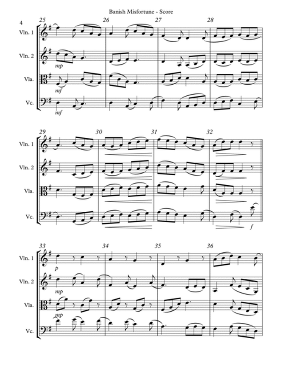 Banish Misfortune for String Quartet image number null