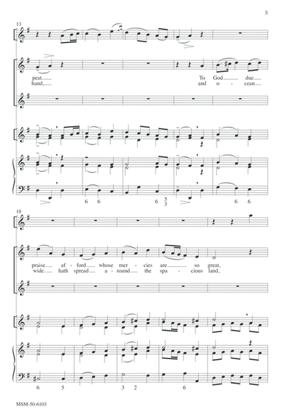 Psalm 136: To God the Mighty God (Downloadable Choral Score)