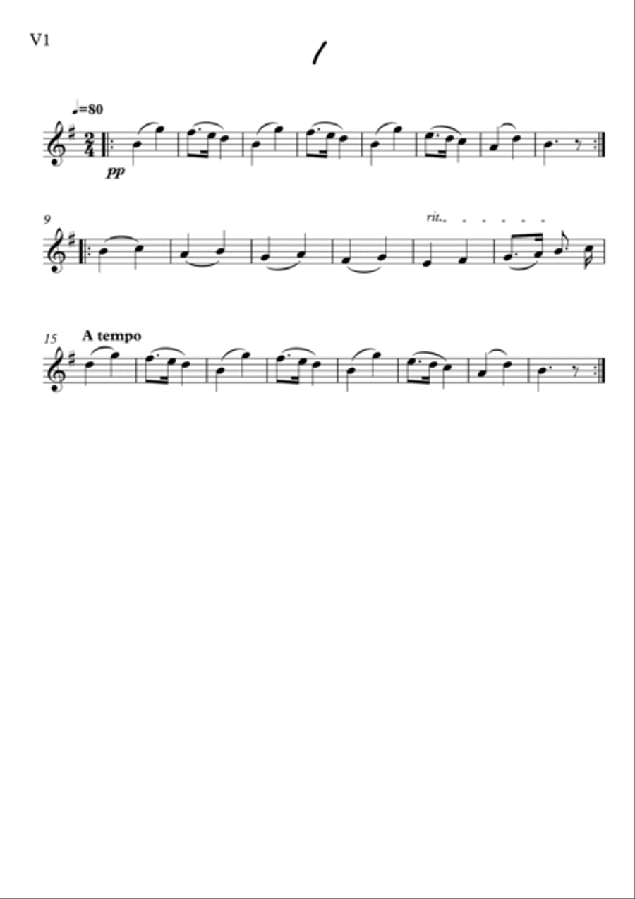 Scenes from Childhood 15-1 string quartet String Quartet scores gallery preview page 2