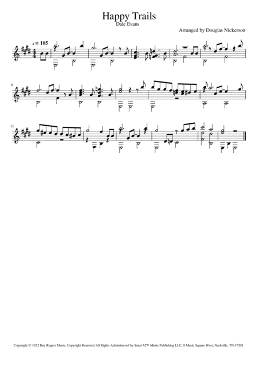 Happy Trails Happy Trails Small Ensemble scores gallery preview page 1