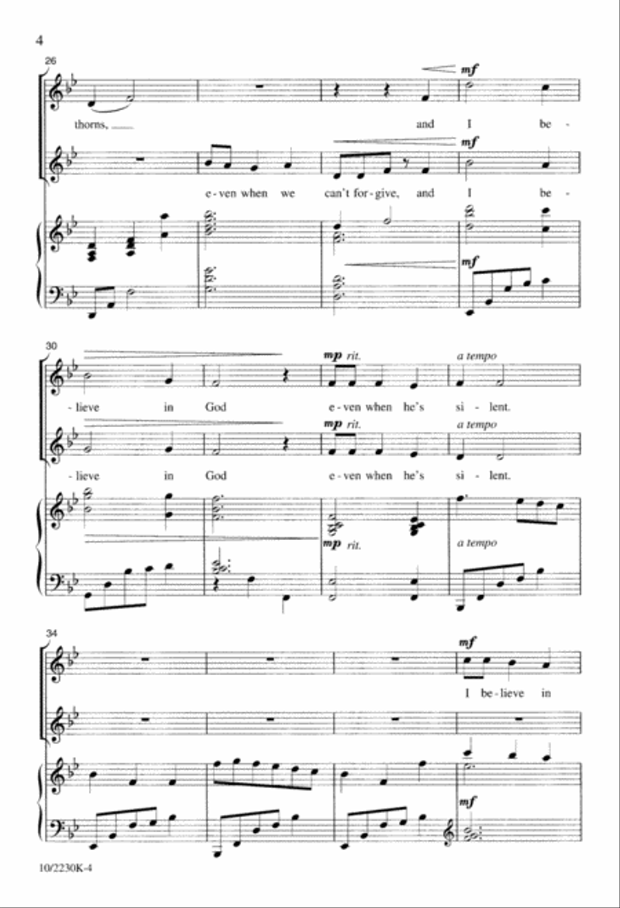 I Believe in God I Believe in God 2-Part scores gallery preview page 5