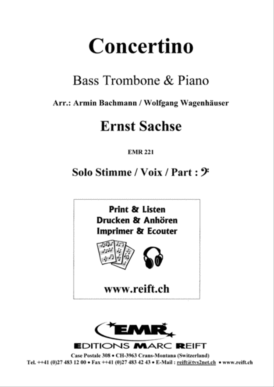 Ernst sachse concertino bass trombone 2025
