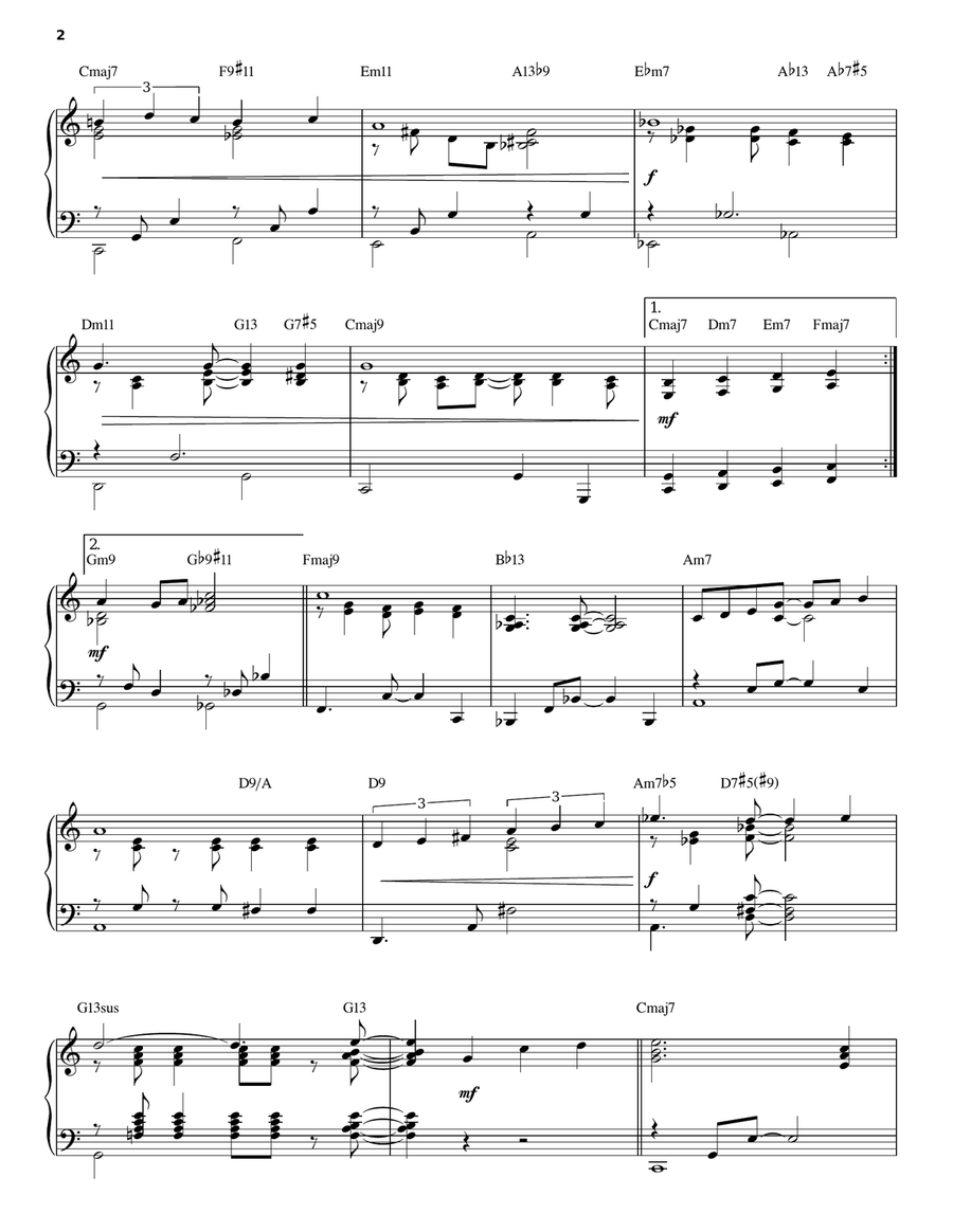 Dream Dancing [Jazz version] (arr. Brent Edstrom) Piano Solo scores gallery preview page 2