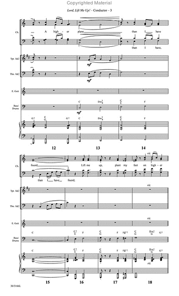 Lord, Lift Me Up! - Brass and Rhythm Score and Parts image number null
