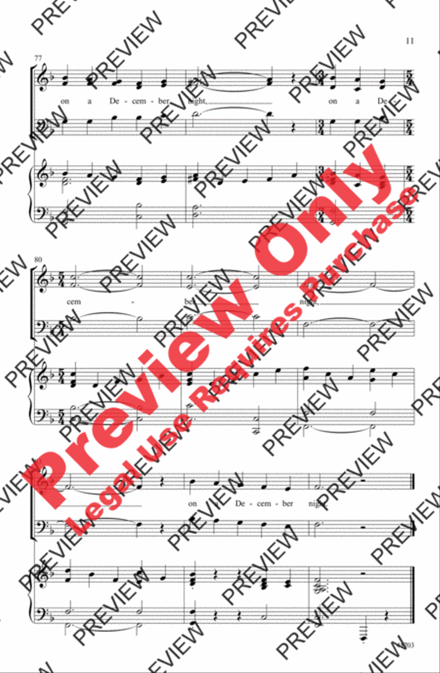 On a December Night On a December Night 3-Part scores gallery preview page 11