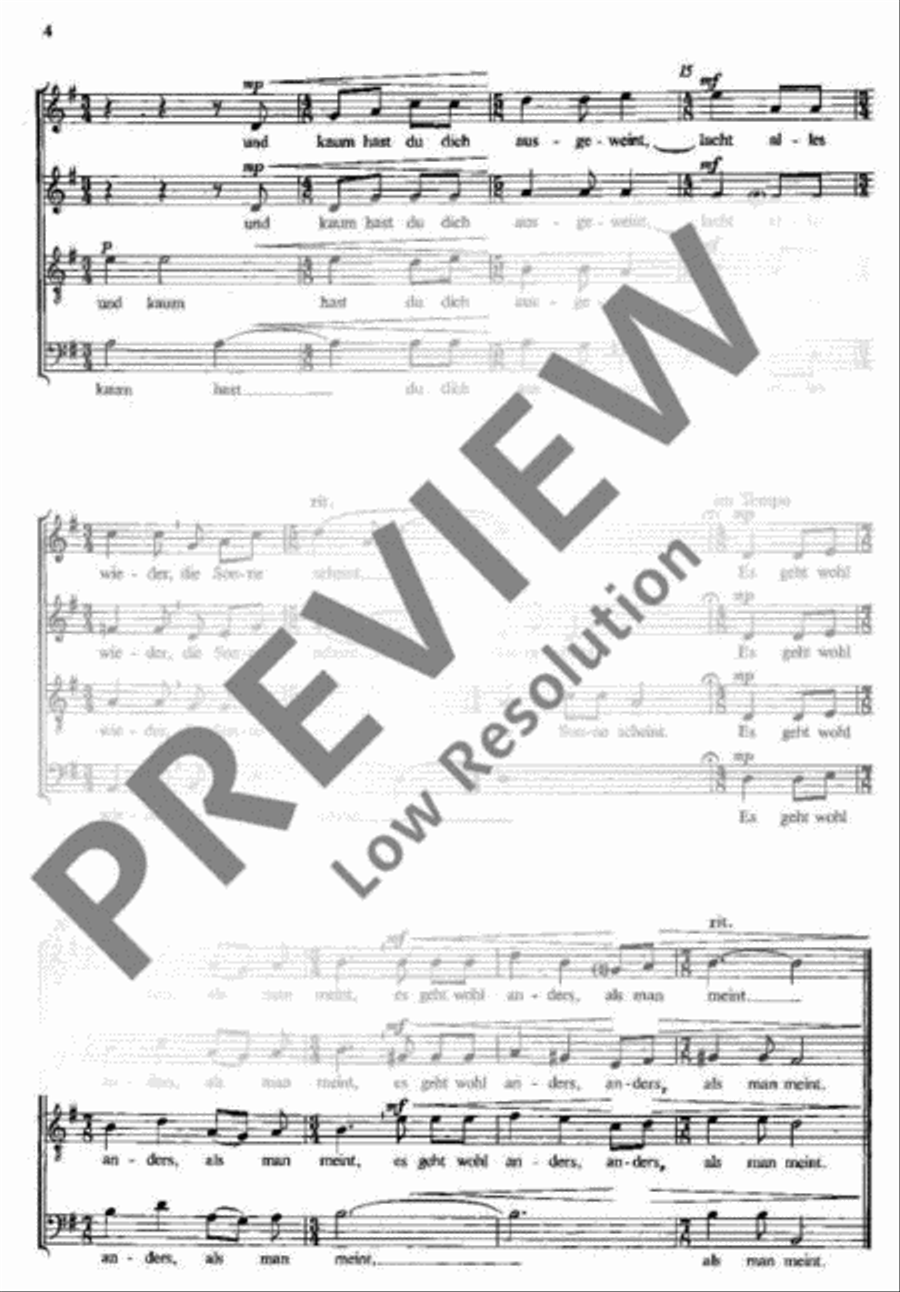 Eichendorff-Chorlieder 4-Part scores gallery preview page 4