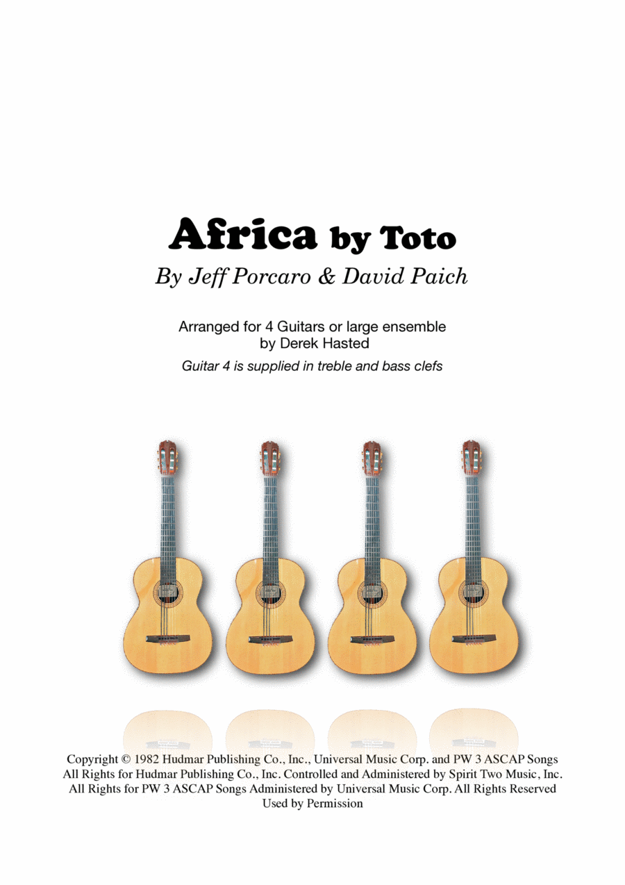 Africa Guitar Ensemble scores gallery preview page 1