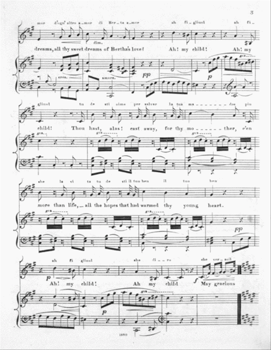 Ah My child. (Ah mon fils) Voice scores gallery preview page 3