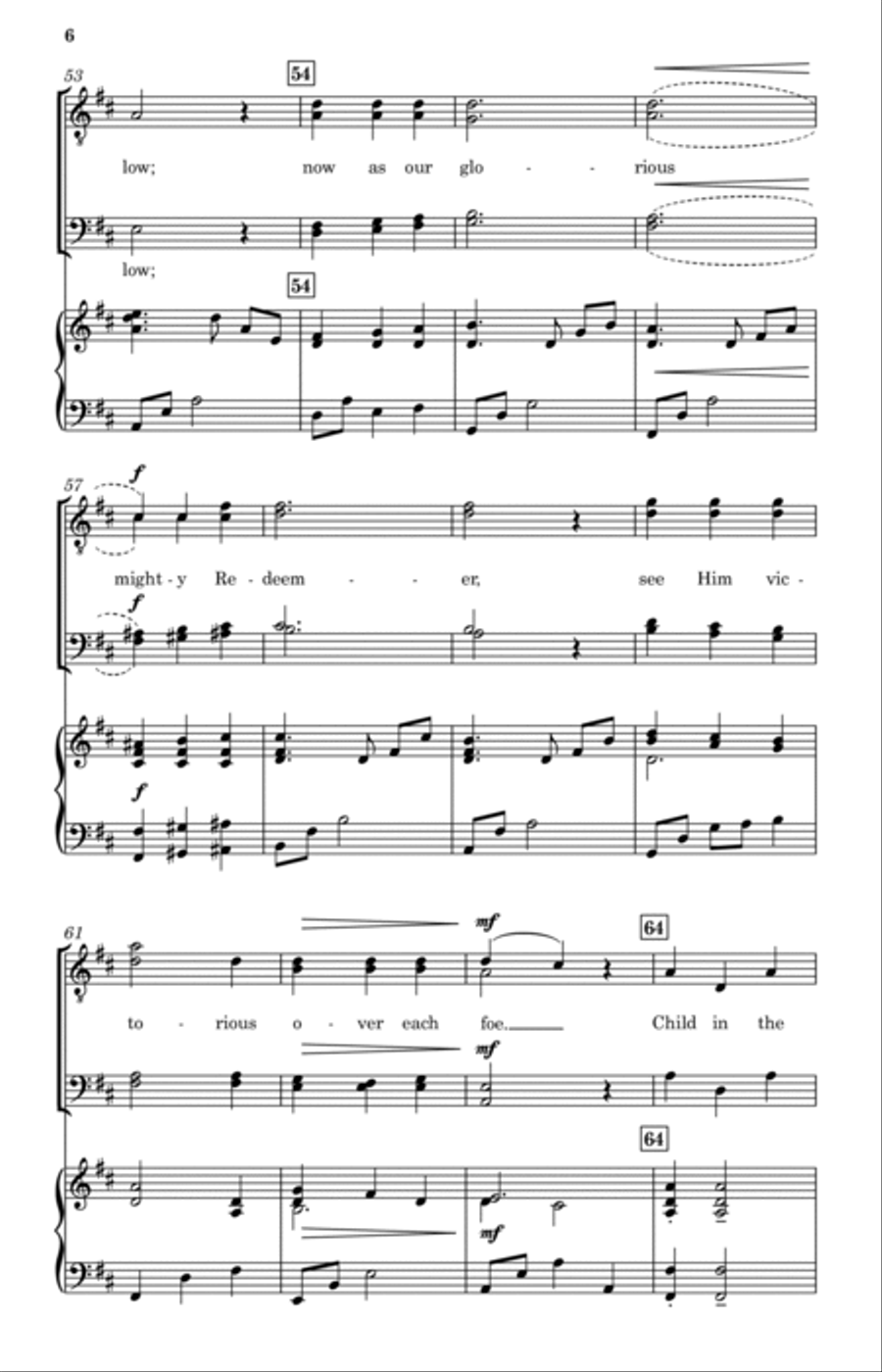 Child in the Manger (TTBB) TTBB scores gallery preview page 6