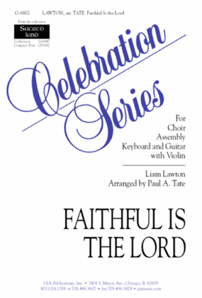 Book cover for Faithful Is the Lord - Guitar edition