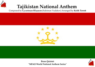 Book cover for Tajikistan National Anthem for Brass Quintet