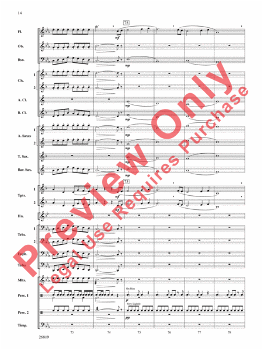 Algorhythms Concert Band scores gallery preview page 15