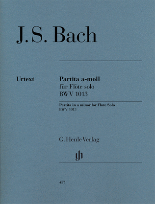 Book cover for Partita a minor for Flute solo BWV 1013