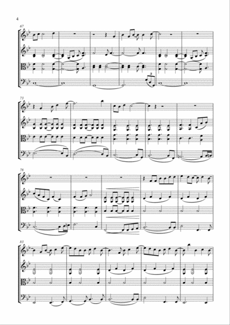 Rocket Man (I Think It's Gonna Be A Long Long Time) String Quartet scores gallery preview page 5