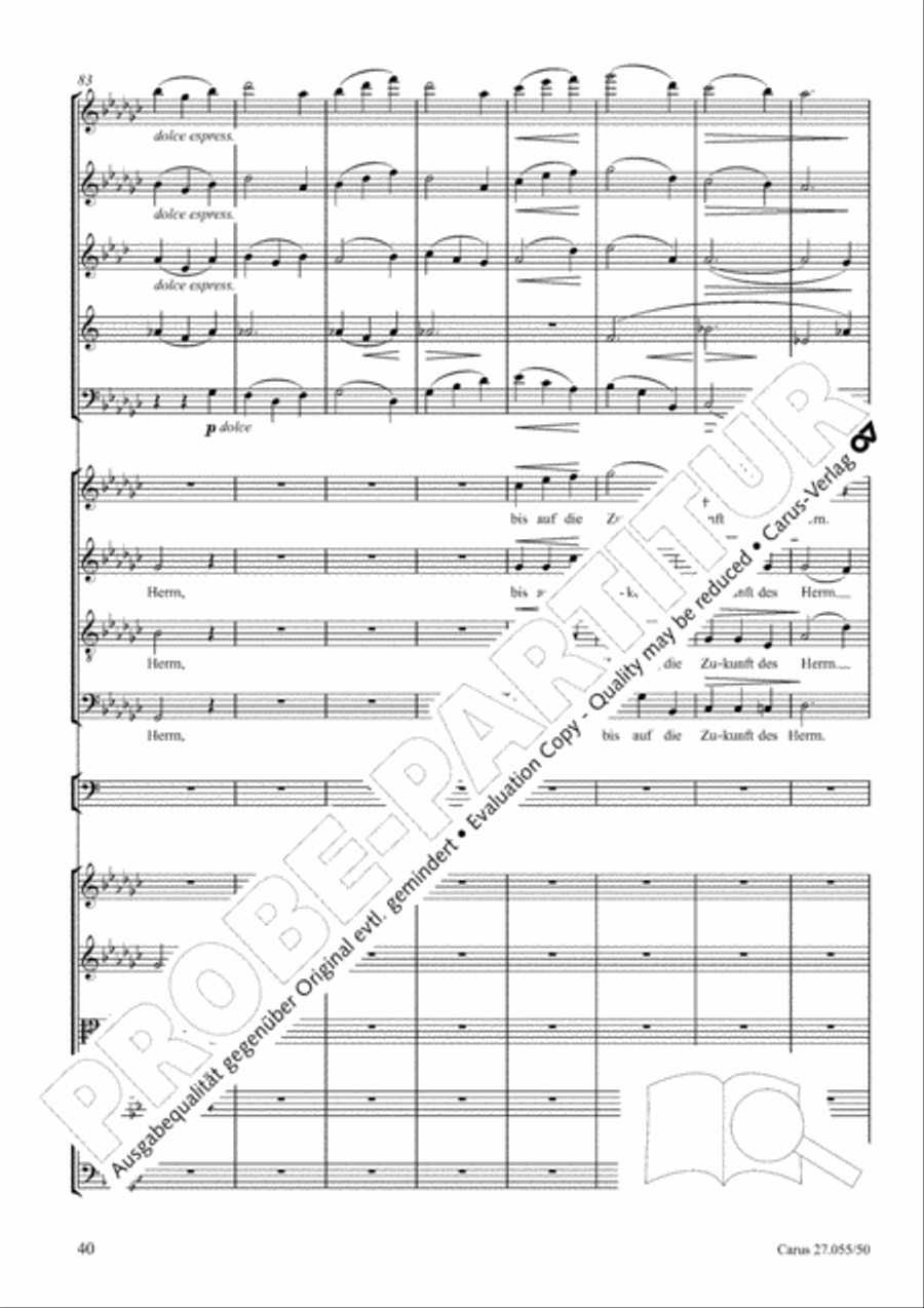 Ein Deutsches Requiem (German Requiem) 4-Part scores gallery preview page 47