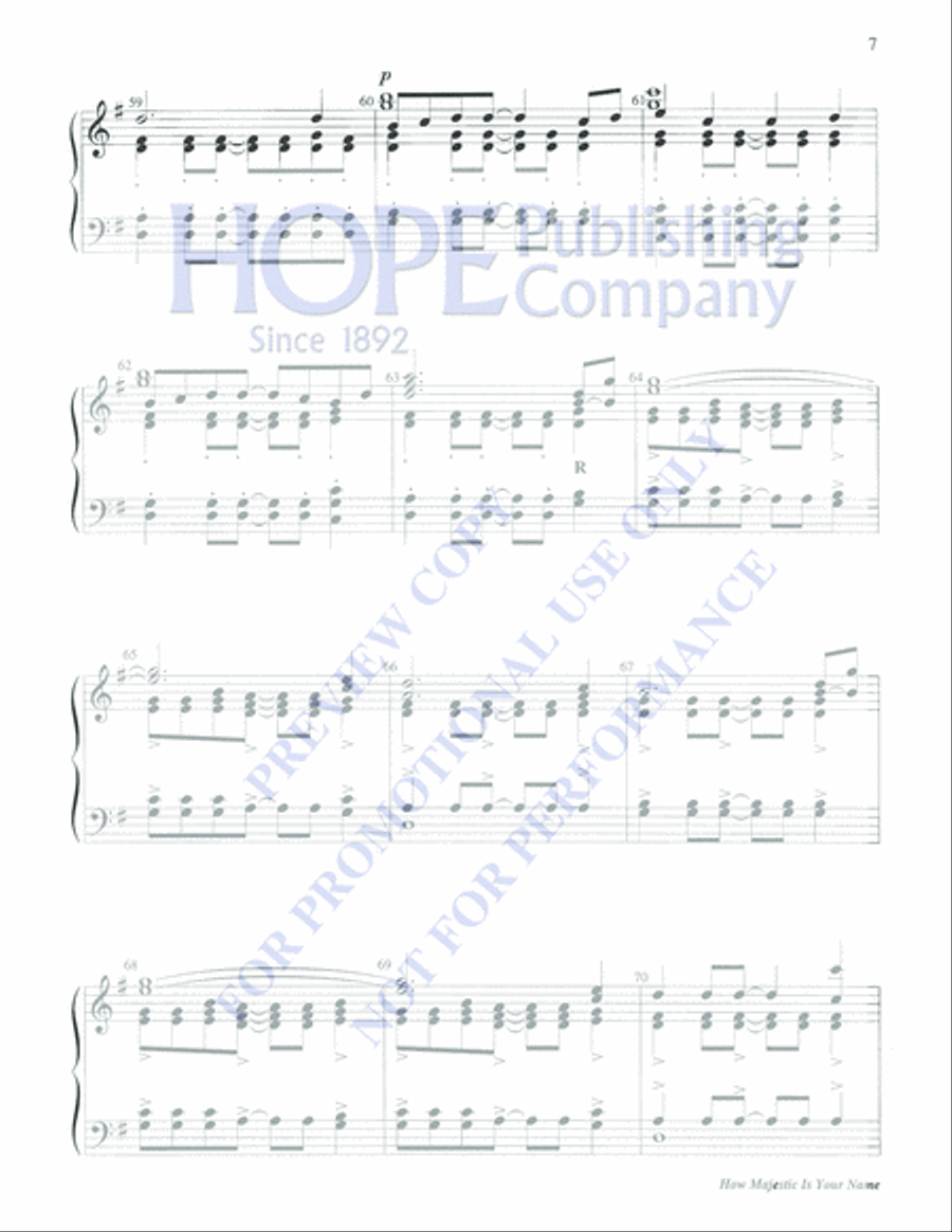 How Majestic is Your Name 3-Octaves scores gallery preview page 7