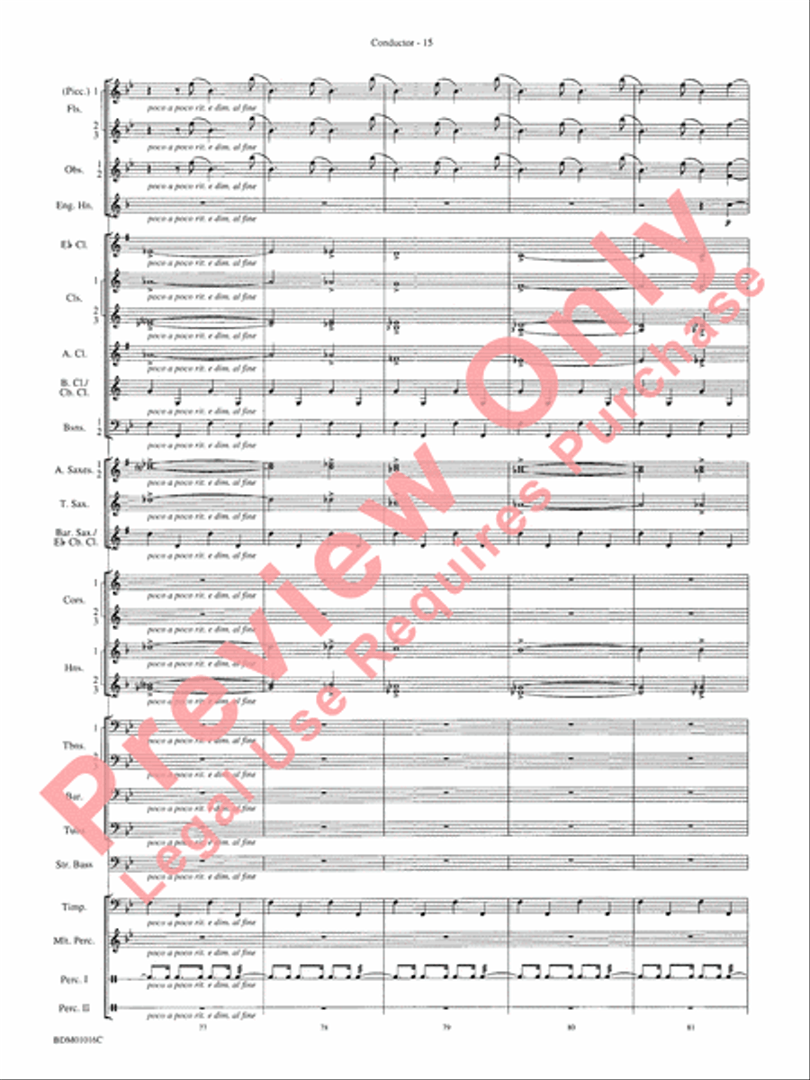 Fanfare and Allegro Concert Band scores gallery preview page 18