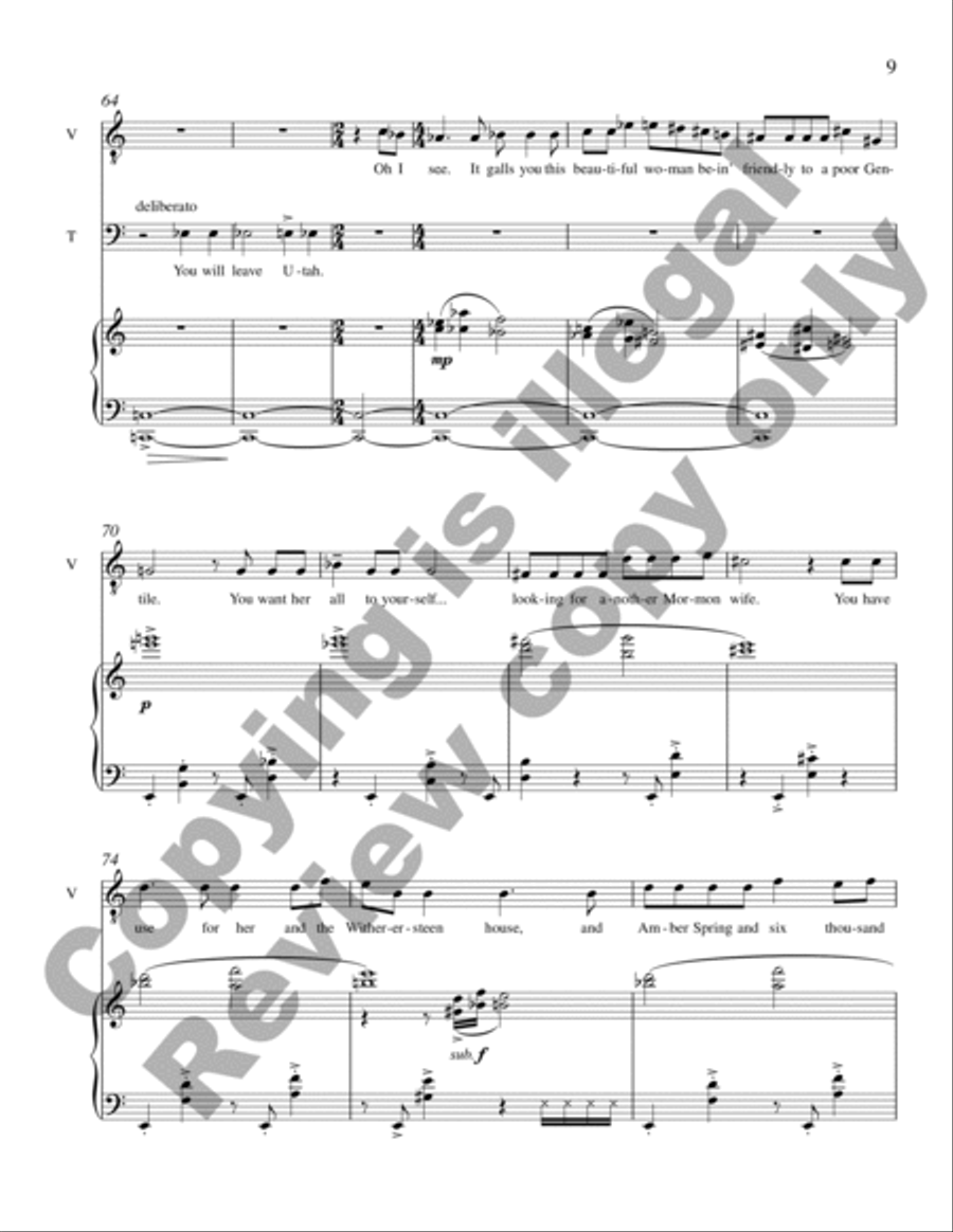 Riders of the Purple Sage Men's Choir scores gallery preview page 15