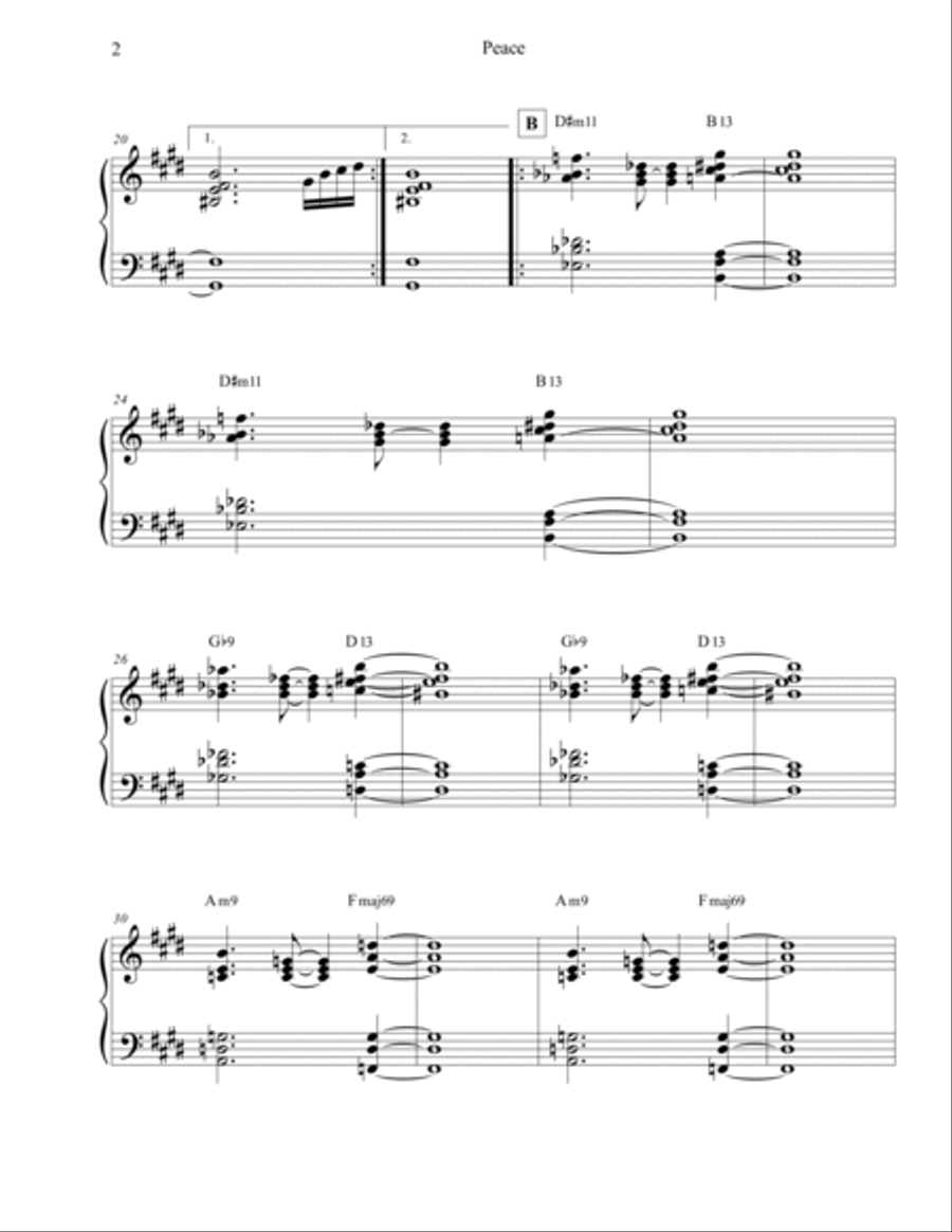 Peace Harpsichord scores gallery preview page 3