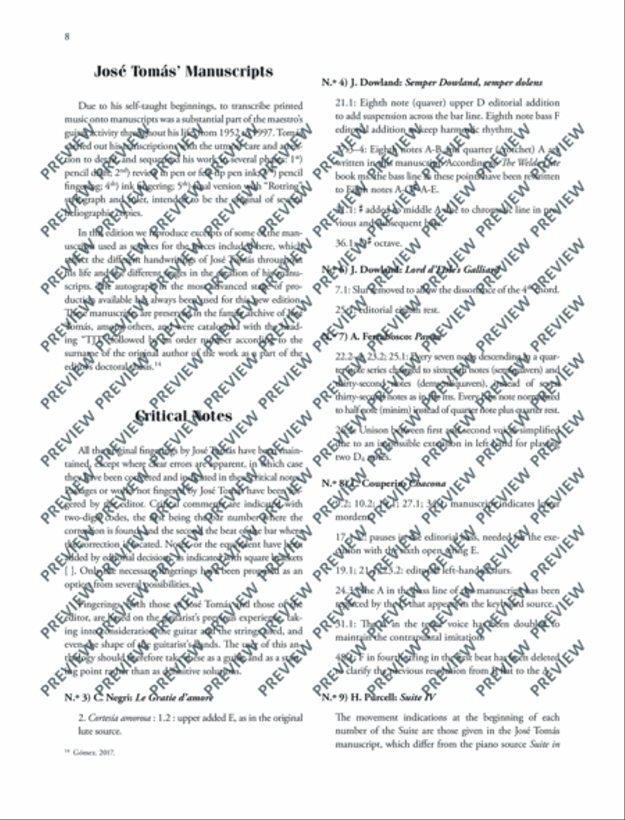 The José Tomás Guitar Anthology Guitar scores gallery preview page 9