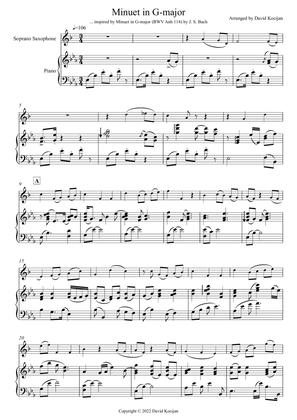 Minuet in G-major - EASY (soprano sax & piano)