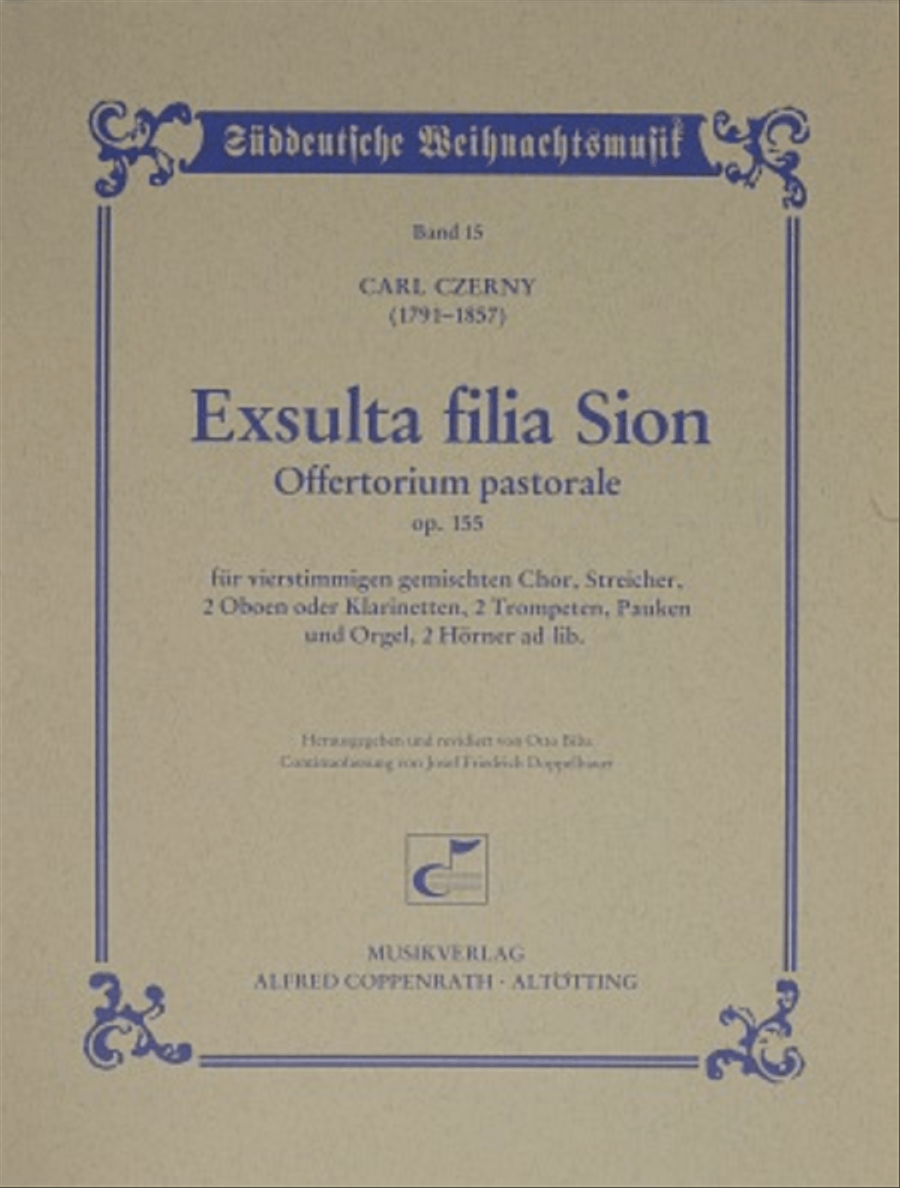 Exsulta filia Sion Exsulta filia Sion 4-Part scores gallery preview page 1