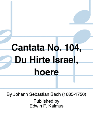 Book cover for Cantata No. 104, Du Hirte Israel, hoere