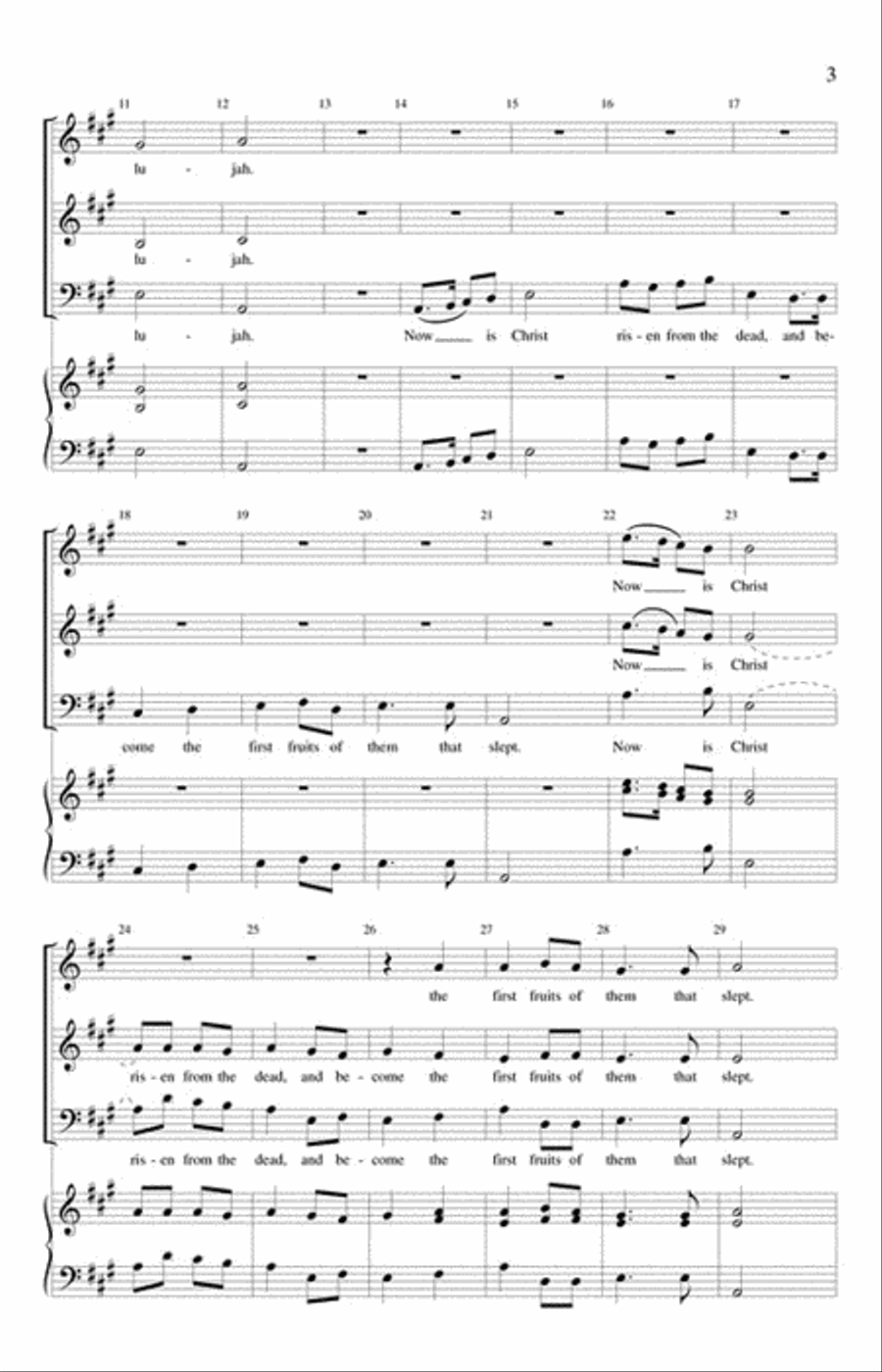 Easter Anthem 3-Part scores gallery preview page 3