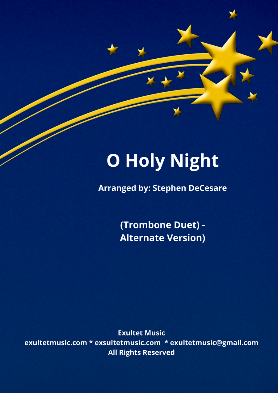 O Holy Night (Trombone Duet) - Alternate Version) Trombone Duet scores gallery preview page 1
