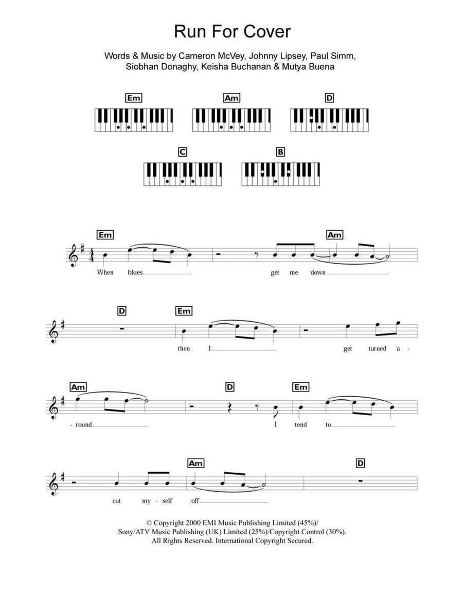 Run For Cover Run For Cover Piano scores gallery preview page 1