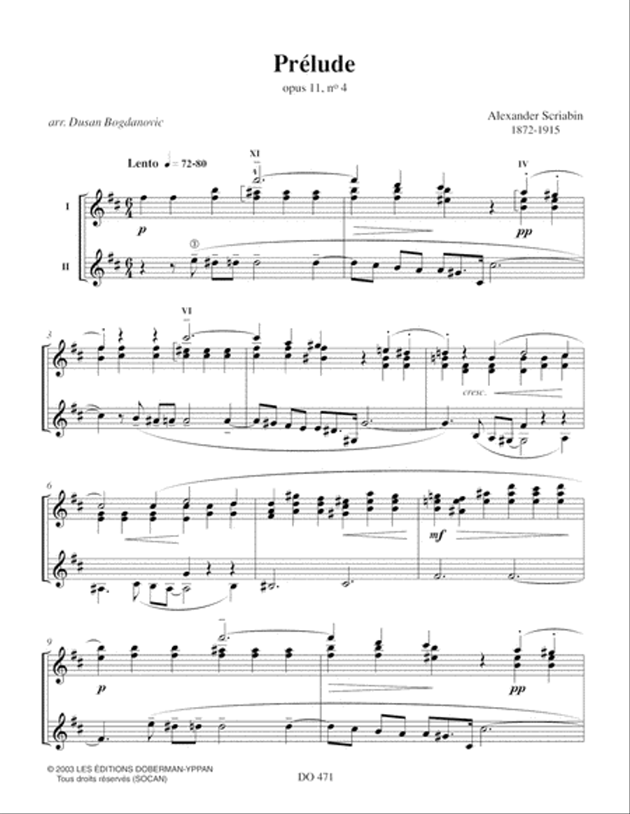 Huit préludes Classical Guitar scores gallery preview page 2
