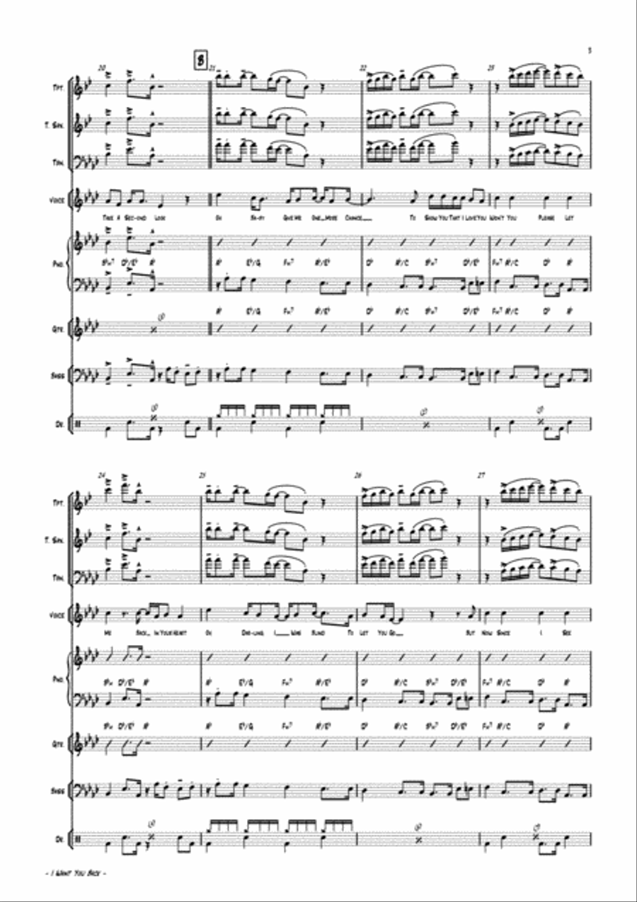 I Want You Back Jazz Ensemble scores gallery preview page 6