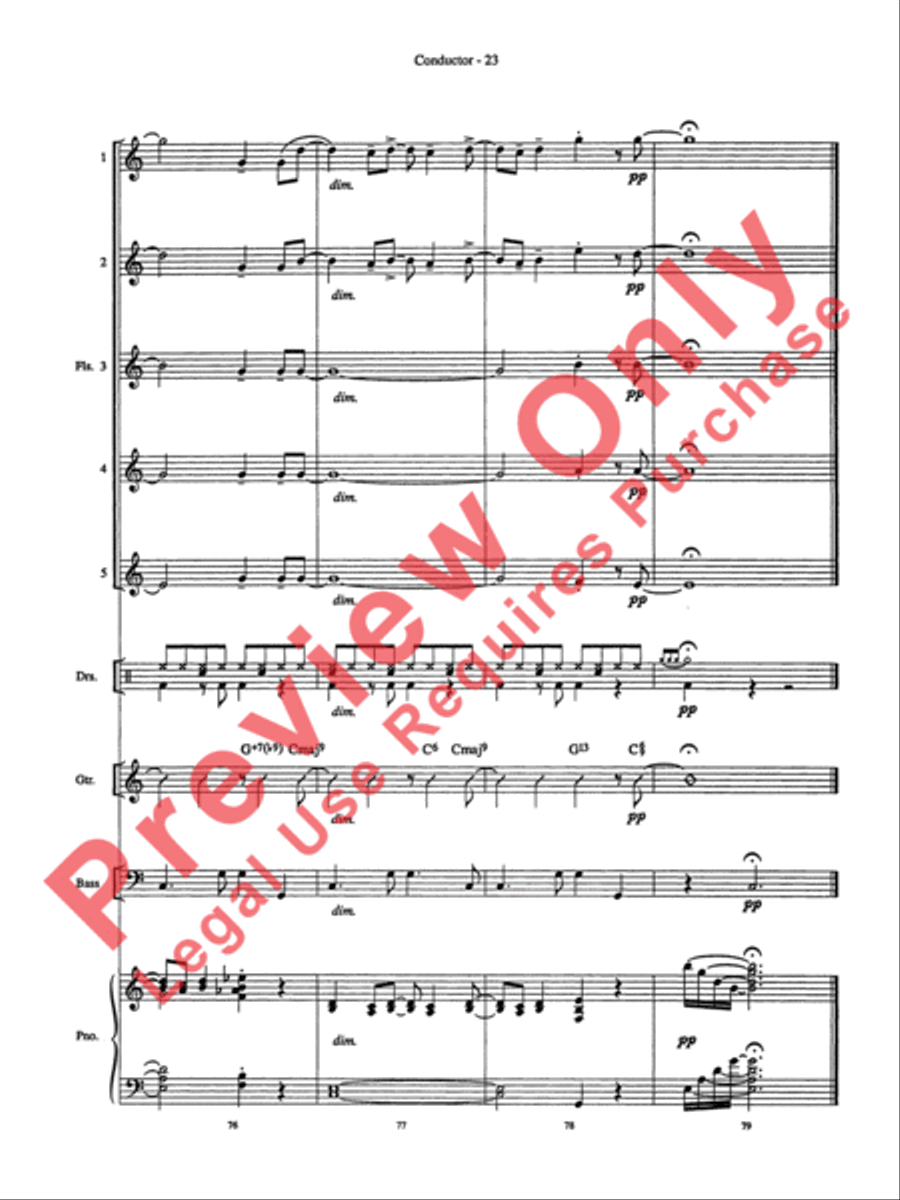 Night and Day Night and Day Flute Choir scores gallery preview page 24