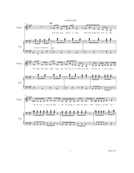 A Grand Canal (choral score) image number null