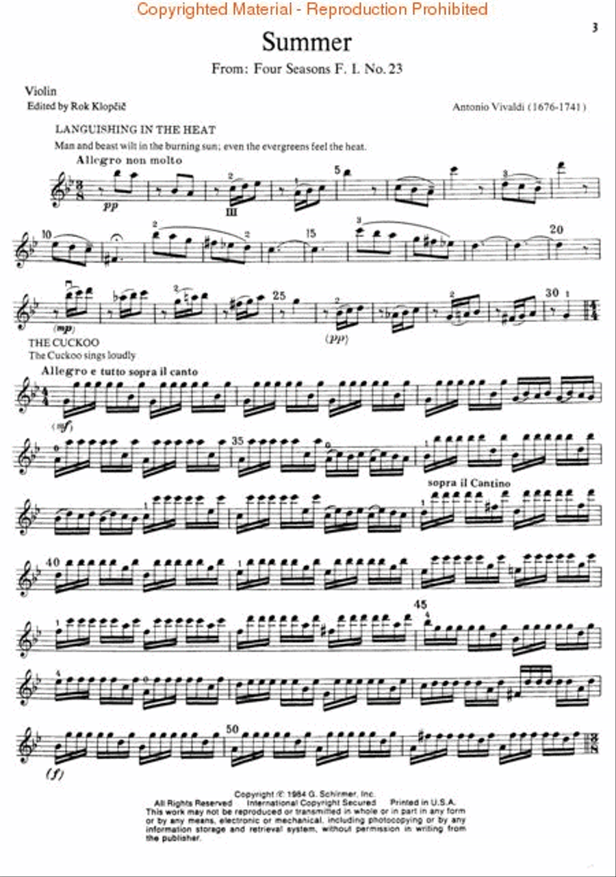 Summer Violin Solo scores gallery preview page 2