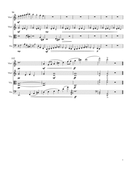 Mazurka for String Quartet, from Carol of the Bells image number null