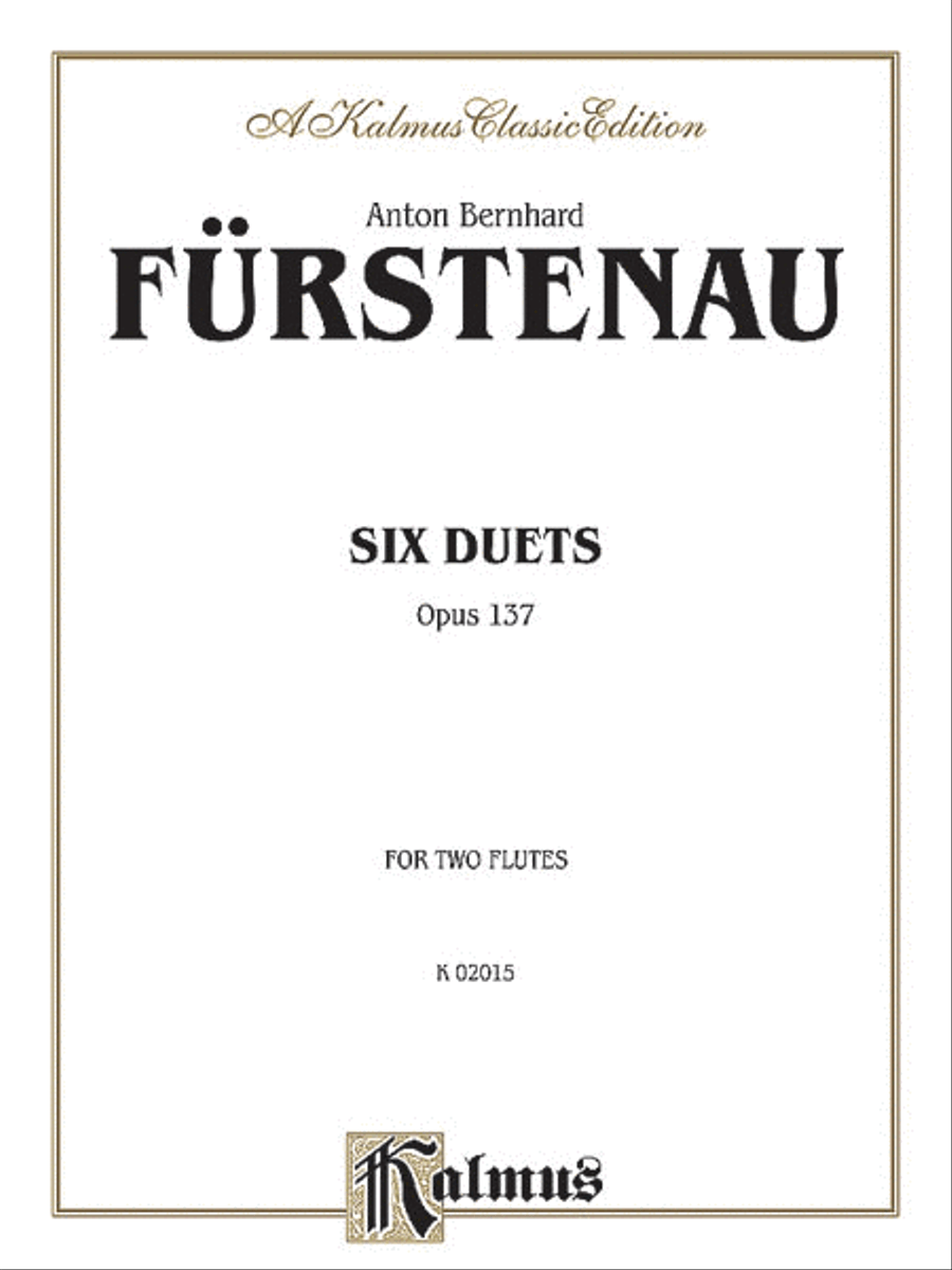 Six Duets, Op. 137 Flute Duet scores gallery preview page 1