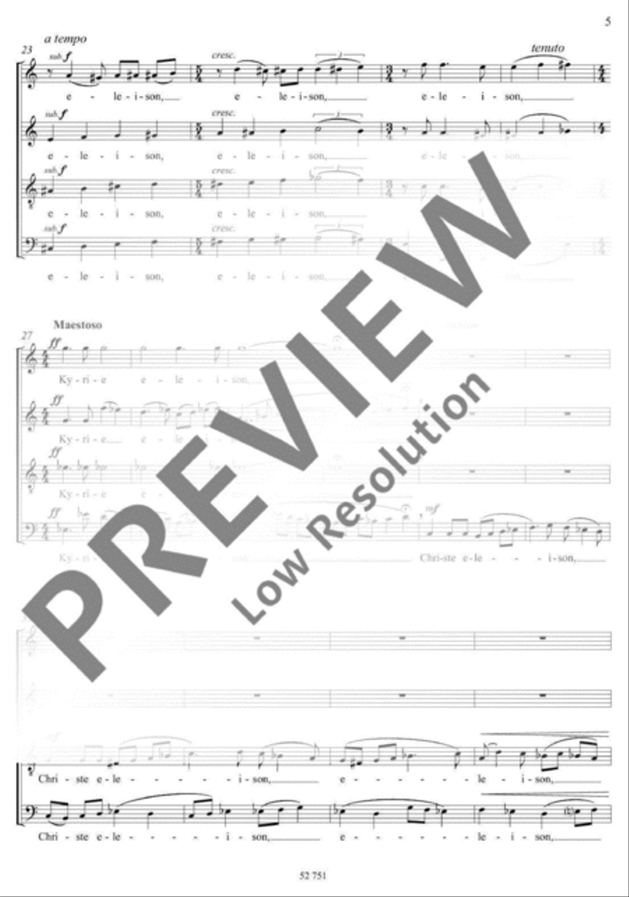 Missa Missa 4-Part scores gallery preview page 6